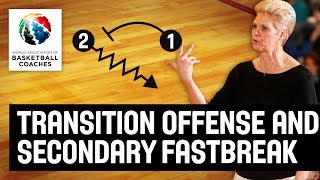 Transition Offense and Secondary Fastbreak  Jill Schneider  Basketball Fundamentals [upl. by Teufert]