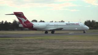 QantasLink Boeing 717  Screaming takeoff from Adelaide [upl. by Eikkin97]