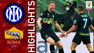 Inter 20 Roma  Džeko amp Sánchez Goals Send Inter Through  Coppa Italia Frecciarossa 202122 [upl. by Yramanna]