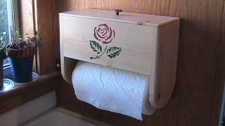 Make a paper towel holder with storage [upl. by Acinimod]