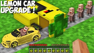 I TRANSFORM ALL VILLAGERS INTO LEMON CRAFT CARS in Minecraft  LEMON CRAFT UPGRADE [upl. by Naam496]