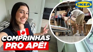 comprinhas pro apê vlog na IKEA mobiliando o apartamento novo  Vida no Canadá [upl. by Gaskin883]