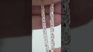 37mm Prism Cut Wheat Chain VS 4mm Prism Cut Rope Chain [upl. by Kcirttap]