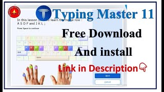 Typing Master 11 Free Download and Install  How To Download Typing Master 11  Unlock All Lesson [upl. by Wilson]