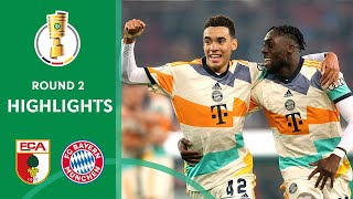 Bayern beat the curse  FC Augsburg vs FC Bayern München 25  Highlights  DFBPokal Round 2 [upl. by Andre]