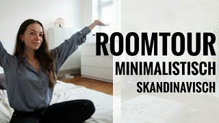 MINIMALISMUS ROOMTOUR 10  minimalistisch skandinavisch  Einzimmerwohnung [upl. by Earej]