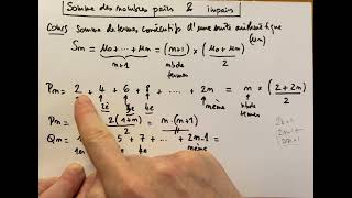 Somme des n premiers nombres pairs et imparis  suites arithmétiques L1 Analyse [upl. by Short975]