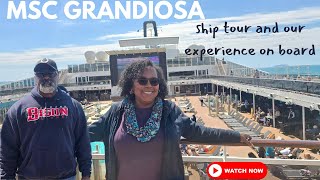 Step Inside the MSC Grandiosa  Cabin Ship Tour and Our Experience [upl. by Woo]