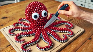 🔴 LIVE Mukbang Giant Octopus From Magnetic Balls  Stop Motion Cooking amp ASMR Satisfying [upl. by Aillimat]