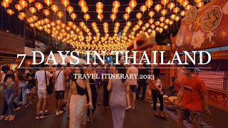 7 Days in Thailand 2023 A Travel Itinerary [upl. by Yuzik]