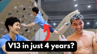 Climbing with 🇰🇷Moonboard Legend HOSEOK LEE [upl. by Norven]