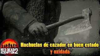 Hachuela de cazador en buen estado y oxidada RED DEAD REDEMPTION 2 [upl. by Ahsien]