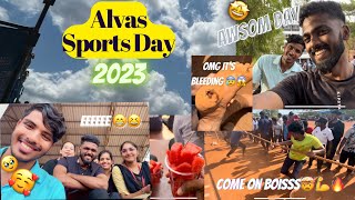 Alvas sports day 2023 🥰🤩 it’s bleeding 😱😰 come on boiss 💪🔥 vlog by dannyddarts [upl. by Ayhtin376]