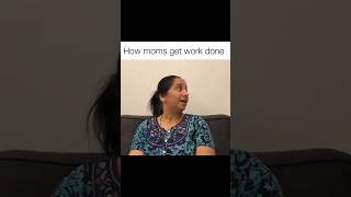 How moms get work done 👀 mostlysane mom ytshort relatable [upl. by Rases352]