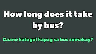 Daily Tagalog and English Short Phrases using quotLONGquot [upl. by Ilaire]