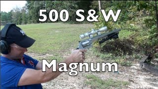 SampW 500 Magnum Revolver Shooting Range Action [upl. by Eppie]