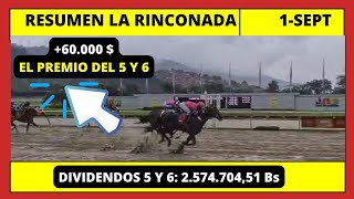 RESUMEN COMPLETO 👉 LA RINCONADA INH hoy Domingo 01 de SEPTIEMBRE 2024 [upl. by Llerrom]