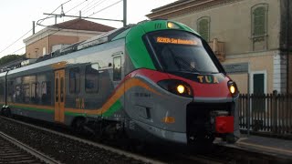 R23934 ETR104 di TUA quotBenedetto Crocequot in arrivo e partenza da Silvi [upl. by Rahman]