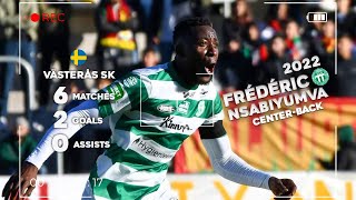 Frédéric Nsabiyumva Highlights Västerås SK  Superettan 2022 [upl. by Keheley399]