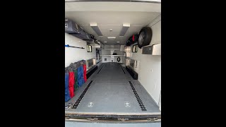 Enclosed Trailer Conversion │Dirt Bike Setup │ Trailer Walkthrough [upl. by Enilada]