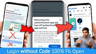 Two step authentication facebook lost phone Facebook login code problem  two factor Facebook off [upl. by Eninaej]