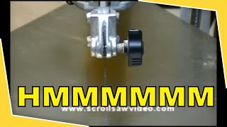 How To Woodworking Scroll Saw Tutorial Proper Blade Tensioning [upl. by Eerej83]