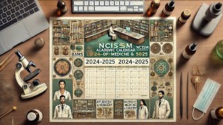 NCISM Academic Calendar 20242025 session  BAMS BUMS BATCHES  AYUSH  AYUSH UPDATES🎯exam ayush [upl. by Elia]