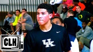 Devin Booker scores 42 points in 1st game at High School OT  Kentucky Recruiting Class 2014 [upl. by Ahsinaj]