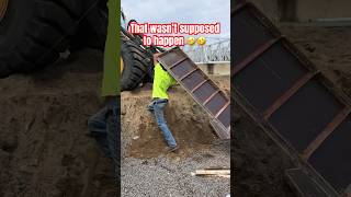 That wasn’t supposed to happen 🤣 boy almost got folded jobsite fail accident weak unionlife [upl. by Heilman53]