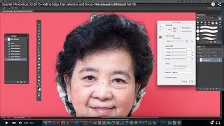 ตอนที่ 1 รีทัชเส้นผมด้วยโฟโต้ช็อป Photoshop CC 2015  Refine Edge Hair selection Dicut [upl. by Nnylrats]