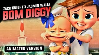 Bom Diggy Diggy Bom Bom  Animated Version  Cartoon Song 2018 [upl. by Etka]