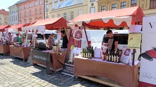 4K Olomoucké vinné slavnosti Olomouc Wine Festival Olomouc Moravia Czechia videoturystaeu [upl. by Stormi]