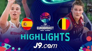 Spain 🇪🇸 vs Belgium 🇧🇪  Final  J9 Highlights  FIBA EuroBasketWomen 2023 [upl. by Ahern373]