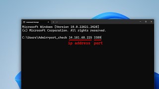 Check Port Open or Closed with only 1 command [upl. by Ived364]