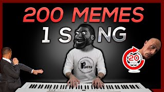 200 MEMES in 1 SONG in 20 minutes [upl. by Fanya]