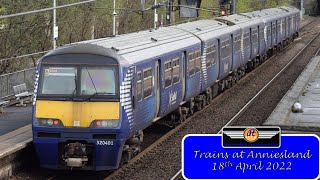 Trains at Anniesland railway station 18042022 [upl. by Akimas]