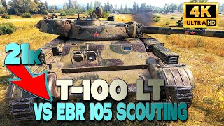 T100 LT vs EBR 105 on Prokhorovka  World of Tanks [upl. by Ennoira]