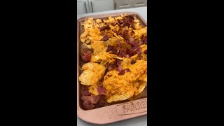 Game day nachos using Ruffles chips so good [upl. by Leroi]