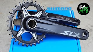 Is SLX Best VALUE Shimano Crankset 12 Speed SLX M7100 Details XT SLX Deore Installation [upl. by Llerrac]