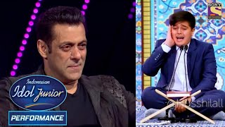 Salman Khan crying while reciting holy Quran  Indian Idol Junior  Quran Recitation [upl. by Gluck]