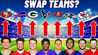 What If Every Quarterback In The Playoffs SWAPPED Teams [upl. by Adnamaa]