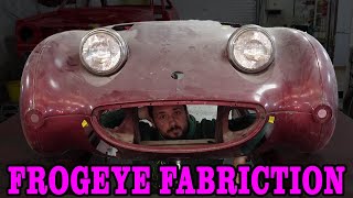 Tricky Fabrication on a Frogeye Sprite Front End [upl. by Aicatsan]