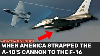 US F16s actually saw combat carrying the A10s massive cannon [upl. by Henri]