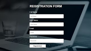 How to Create Simple Registration Form using only HTML and CSS  Sign up Page Design Tutorial [upl. by Kered471]