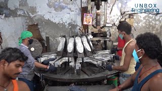 Amazing Shoe Making Process  Footwear Manufacturing Factory  Mass Production  Unbox Engineering [upl. by Niltag25]