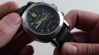 Panerai Ferrari Scuderia Chrono FER 008 Luxury Watch Review [upl. by Auqkinahs72]