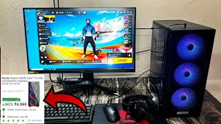 ₹5000 build world cheapest gaming PC i5 8gb ram flipkart  under 10k Best PC ⌨️ 🖱free fire gamplay [upl. by Devina]