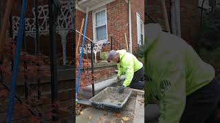 How to Install Precast steps in Macomb Michigan  Integrity Construction amp Concrete  Short [upl. by Adaminah393]