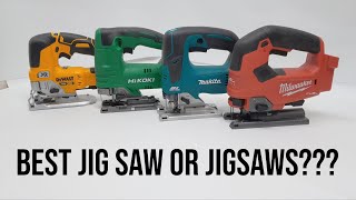 4 Top Cordless JigSaws  Milwaukee VS HiKoki VS Makita VS DeWalt  Who makes the best 18v Jig Saw [upl. by Edecrem530]