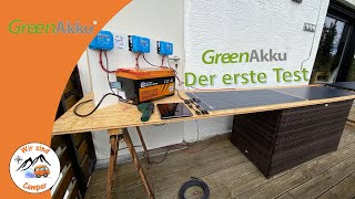 Der erste Test der GreenAkku Solarmodule  Parallel amp Reihenschaltung [upl. by Eniowtna]